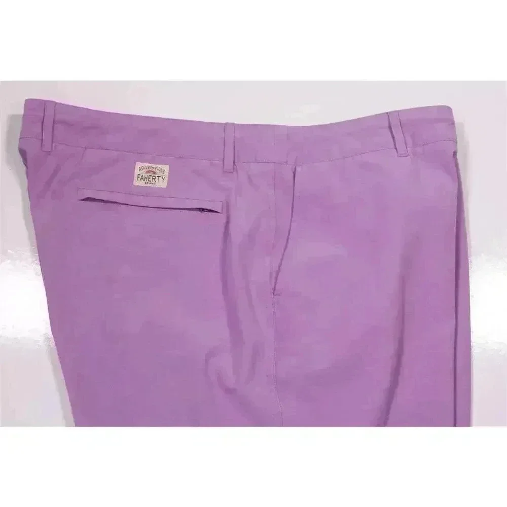 Faherty All Day Shorts Purple Hybrid Performance Fabric Shorts 9